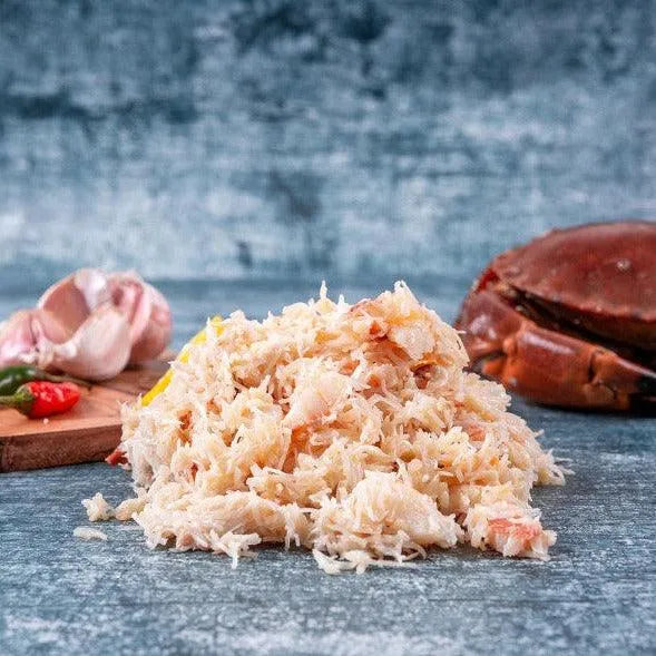 Buy Fresh White Crab Meat Online | Hand Picked | 227g – The Cornish
