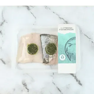 Hake Portions with Tabasco Butter (2 x 135g - 155g) - The Cornish Fishmonger