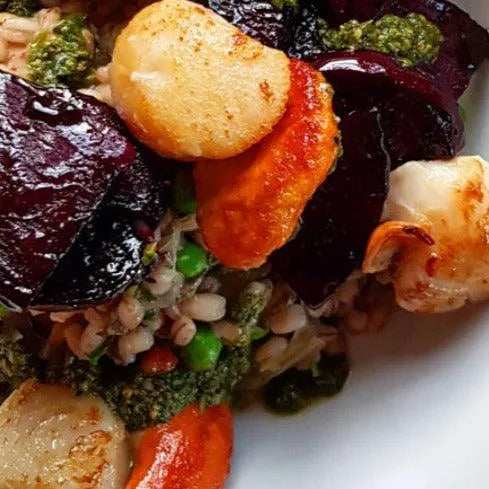 King Scallops In Half Shell x 6 - The Cornish Fishmonger