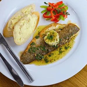 Sea Bass Portions with Lemon and Caper Butter (2 x 115g - 155g) - The Cornish Fishmonger