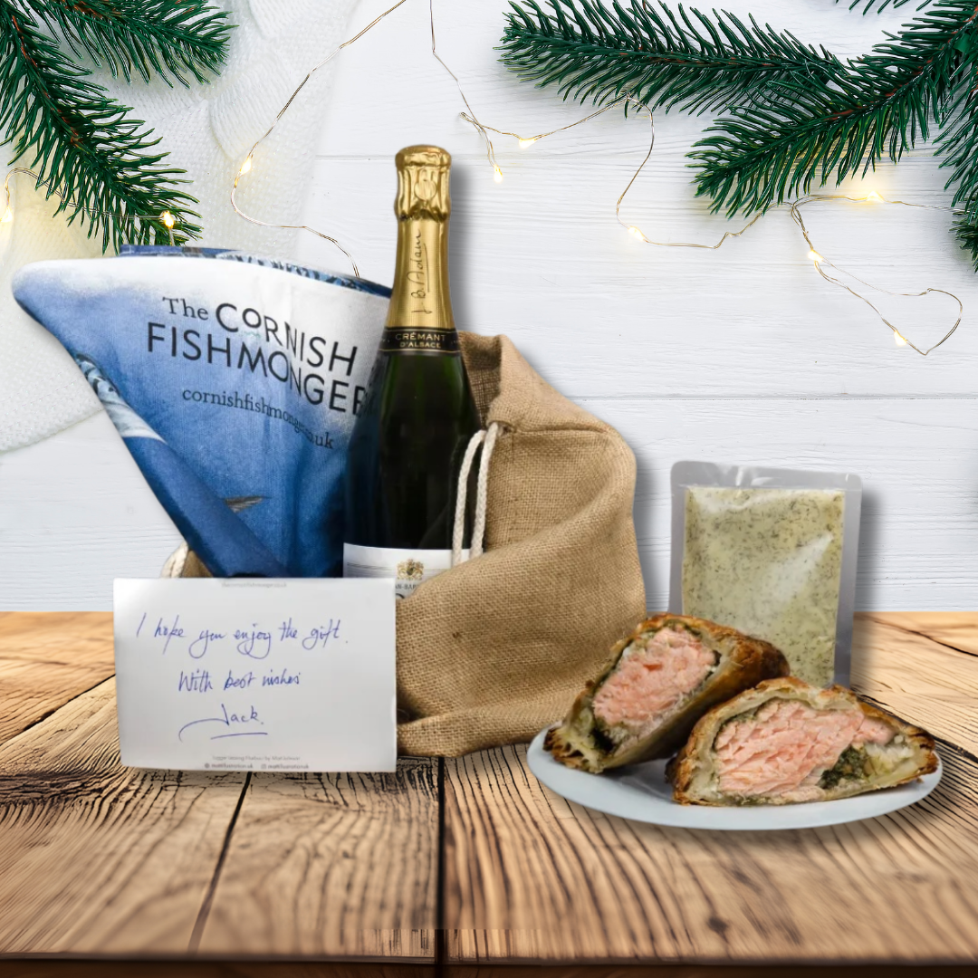 Salmon & Wild Prawn En Croute and Crémant D'Alsace