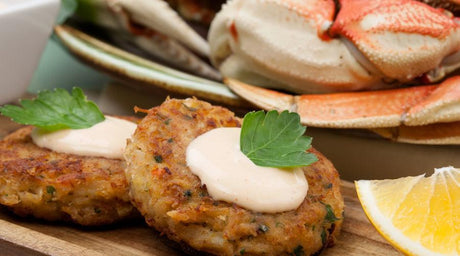 CRAB CAKES AND SEAWEED - The Cornish Fishmonger