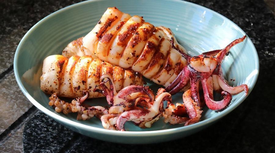 BBQ CHARGRILLED SQUID - The Cornish Fishmonger