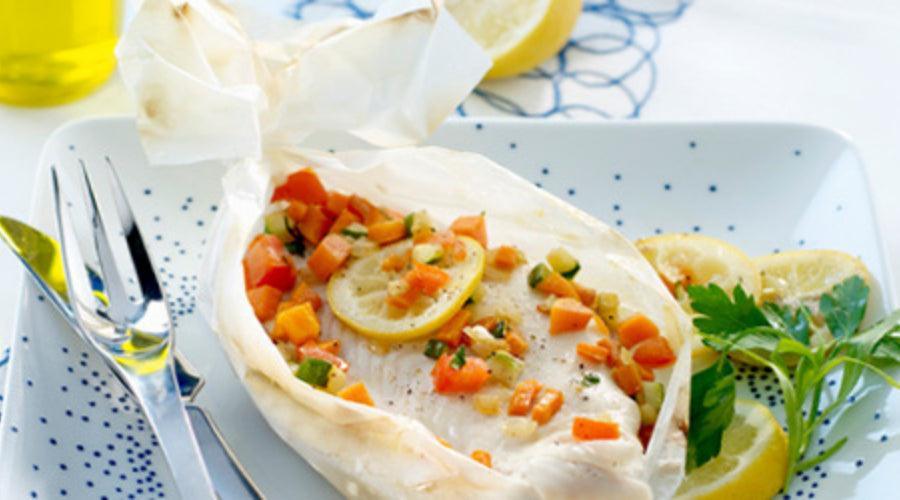 LEMON SOLE EN PAPILLOTE - The Cornish Fishmonger