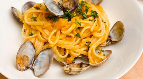 SQUASH, CHILLI & CLAM SPAGHETTI - The Cornish Fishmonger