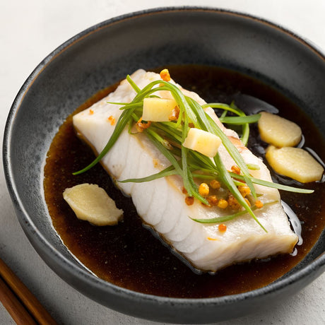 Steamed Sea Bream with Aromatic Ginger Oil