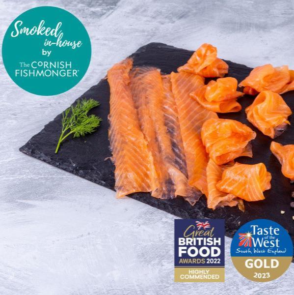 Smoked Salmon D Sliced 500g - The Cornish Fishmonger