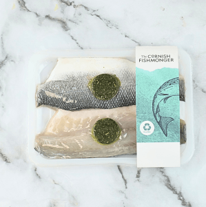 Sea Bass Portions with Bayleaf Butter (2 x 140g - 160g) - The Cornish Fishmonger