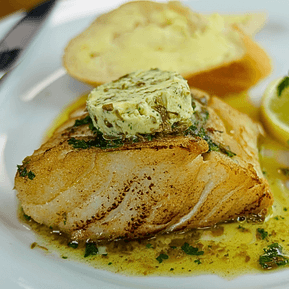 Hake Portions with Lemon and Caper Butter (2 x 160g - 180g) - The Cornish Fishmonger