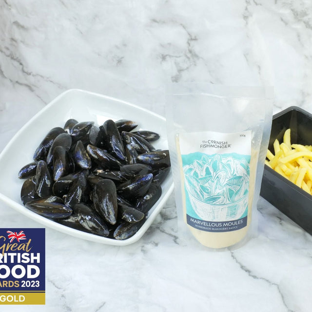 Moules Mariniere with Frites for Two - The Cornish Fishmonger