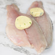 Sea Bass Portions with Garlic and Herb Butter (2 x 115g - 155g) - The Cornish Fishmonger