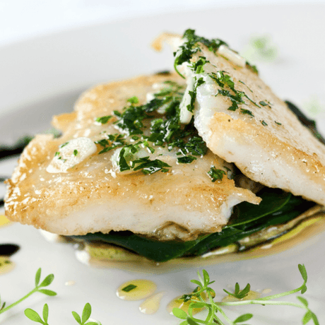 Cooked Turbot Portions