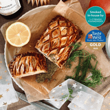 Salmon and Wild Prawn En Croute