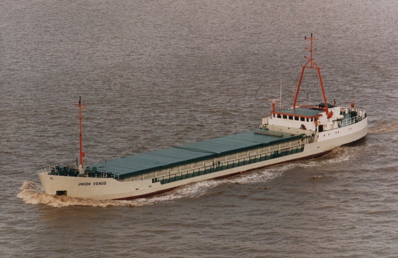 The Union Venus was the Union Star's sister ship, built to the same design in 1981. Credit: Patrick Hill