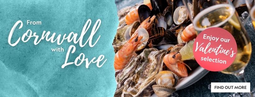 Order delicious Cornish Seafood for Valentine's Weekend